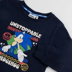 Niños Cerdá Kids Ropa Y Téxtil: Cosas Que Ponerse Para Niños ^Sudadera Sonic Algodón Cepillado para Niños