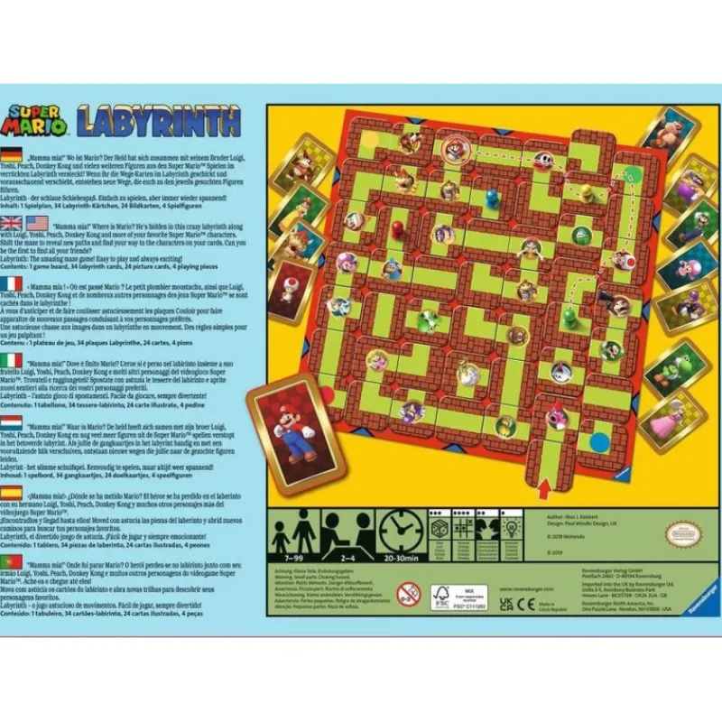 New Super Mario Juego de Mesa Labyrinth de Juguetes, Figuras Y Más Regalos Para Peques|Juegos, Peluches Y Chuches