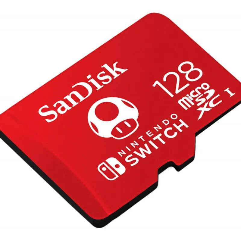 Otros Fabricantes Regalos Y Coleccionismo Para Gamers - Cosas De Videojuegos Míticos|Más Regalos De Super Mario ^Tarjeta Memoria MICRO SD XC Super Mario 128GB SANDISK