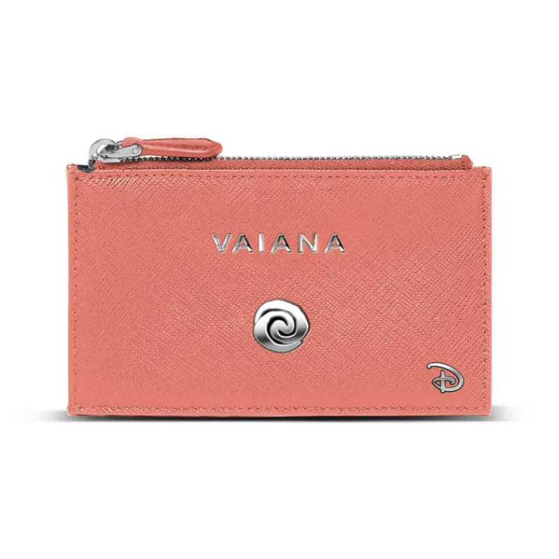 KaracterMania Películas Y Personajes De Disney ·Vaiana|Bolsos Y Carteras Disney^Tarjetero Slim Coral Vaiana Disney
