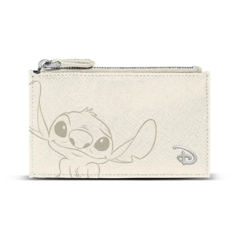 KaracterMania Películas Y Personajes De Disney ·Lilo Y Stitch|Bolsos Y Carteras Disney^Tarjetero Slim Cream Disney Lilo y Stitch
