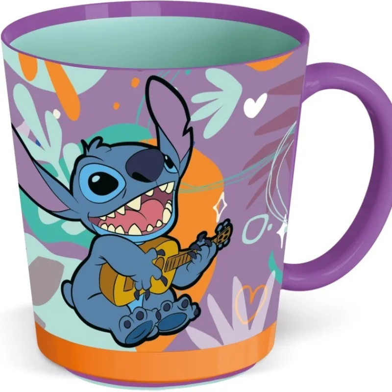 Taza Antivuelco Aloha Stitch 410 ml, Licencia Oficial Disney Películas Y Personajes De Disney ·Lilo Y Stitch