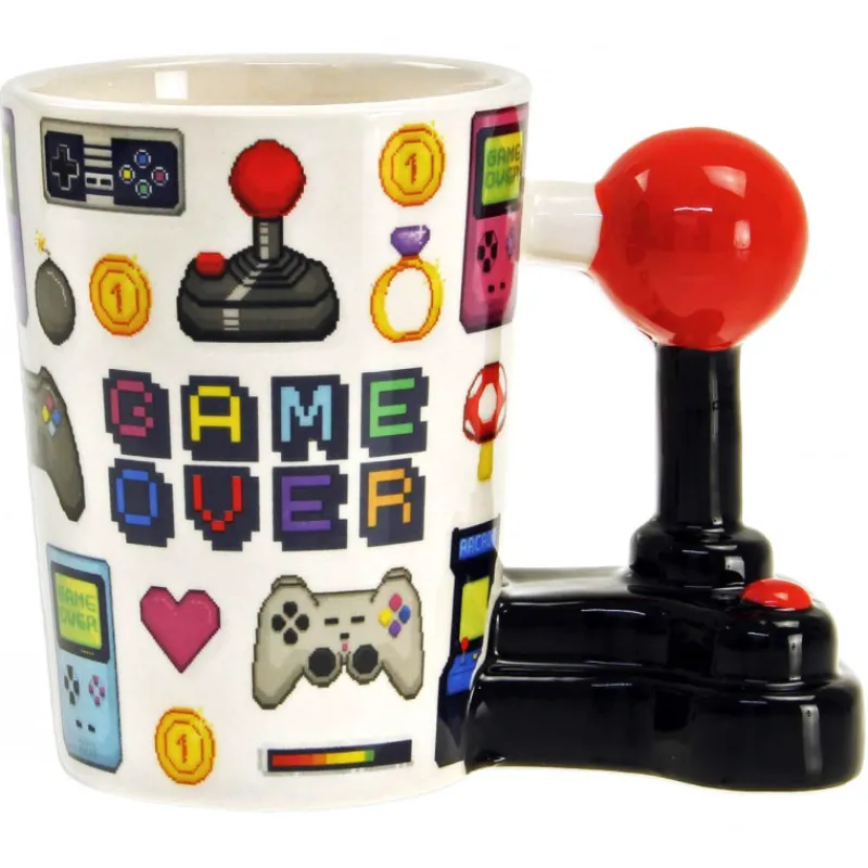 Paladone Products Regalos Y Coleccionismo Para Gamers - Cosas De Videojuegos Míticos^Taza 3D Game Over Retrogaming