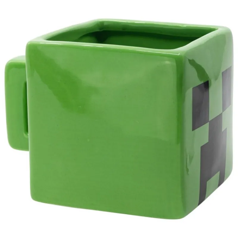 Sale Taza 3D Minecraft Creeper Face 445 ml, Licencia Oficial Minecraft