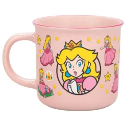 Paladone Products Más Regalos De Super Mario |Hogar Super Mario^Taza de cerámica sensitiva al calor Princess Peach 300 ml