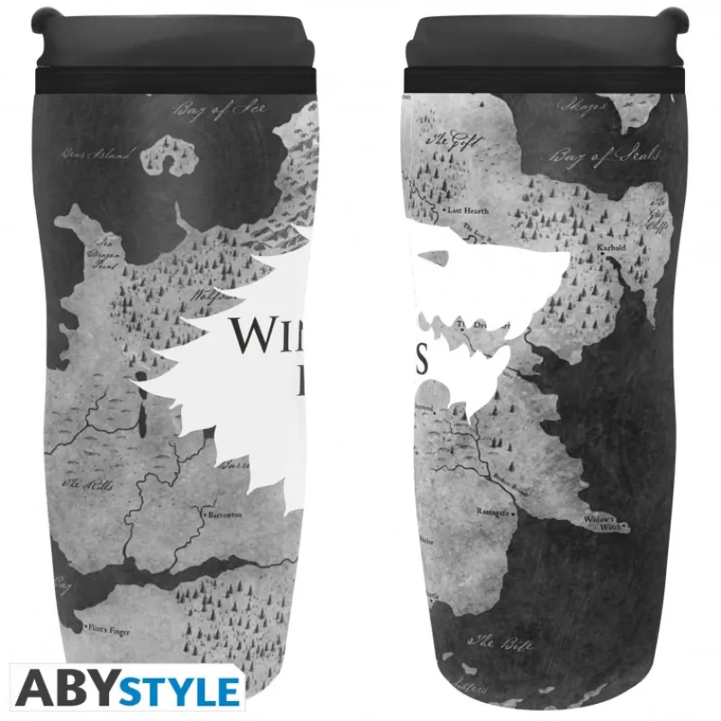 Abystyle Juego De Tronos Y La Casa Del Dragón ^Taza de viaje Game of Thrones "Winter is Here" 355ml