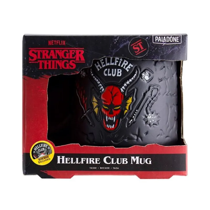 Paladone Products Stranger Things^Taza Hellfire Club Stranger Things con Relieve