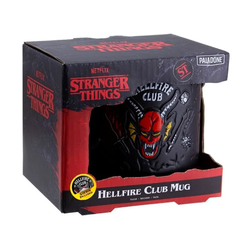 Paladone Products Stranger Things^Taza Hellfire Club Stranger Things con Relieve