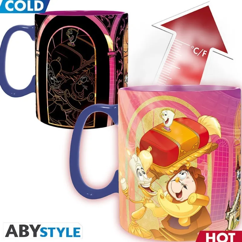 Abystyle Películas Y Personajes De Disney ·La Bella Y La Bestia|Disney Hogar^Taza Térmica Disney La Bella y la Bestia 460 ml