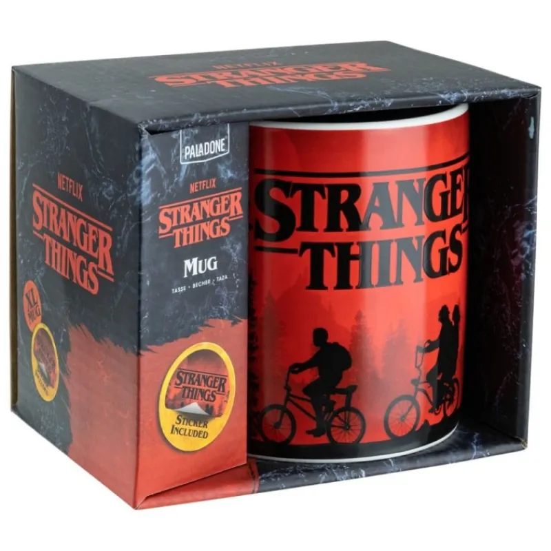 Paladone Products Stranger Things^Taza XL Stranger Things con Pegatinas Extra