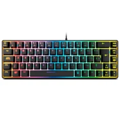 Krom Gaming De Colores|Teclados Y Ratones Gaming^Teclado Gaming Kalista USB RGB 62% Membrana