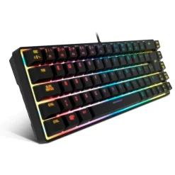 Krom Gaming De Colores|Teclados Y Ratones Gaming^Teclado Gaming Kalista USB RGB 62% Membrana