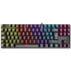 Krom Teclados Y Ratones Gaming^Teclado Gaming Kasic TKL RGB Rainbow