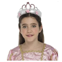 Disfrazzes Diademas, Tiaras Y Coronas Disfraces ^Tiara de Reina con Marabú