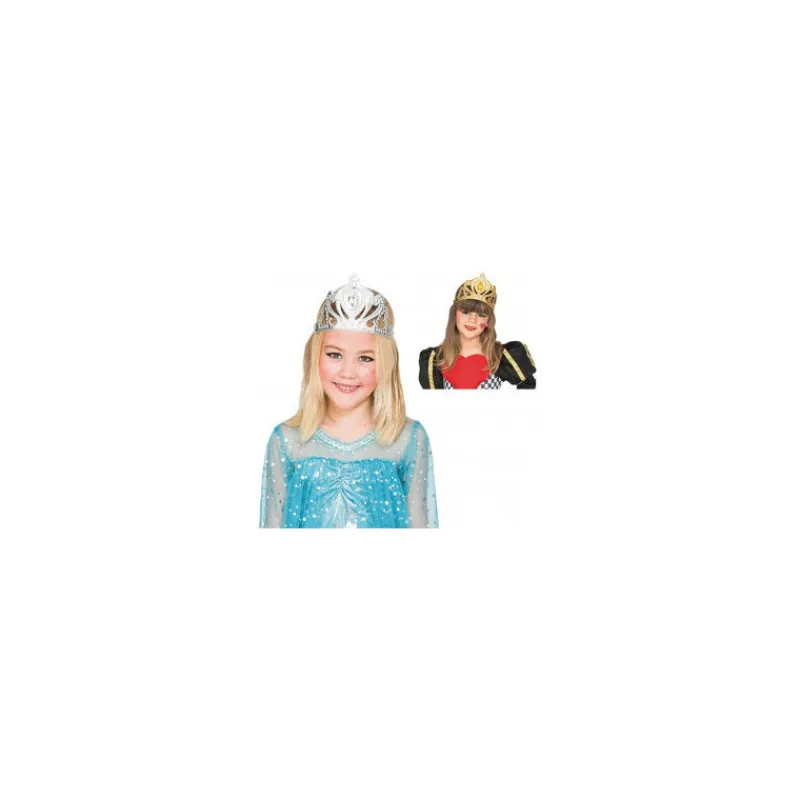 Disfrazzes Diademas, Tiaras Y Coronas Disfraces |Disfraces Infantiles^Tiara para Reina en varios colores para niñas