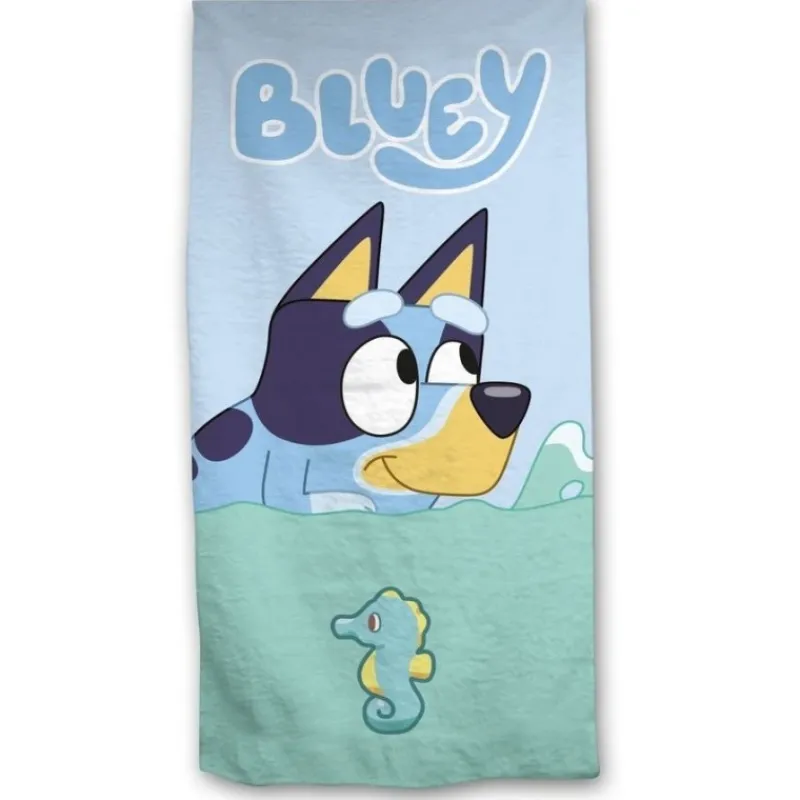 Niños New Import Ropa Y Téxtil: Cosas Que Ponerse Para Niños |Bluey^Toalla de Microfibra Bluey 70x140cm - Diseño Divertido para Niños