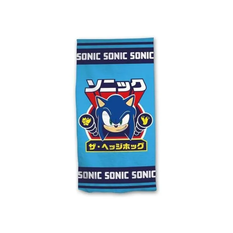 New Import Regalos Y Coleccionismo Para Gamers - Cosas De Videojuegos Míticos^Toalla de Microfibra Sonic Japón 70x140cm