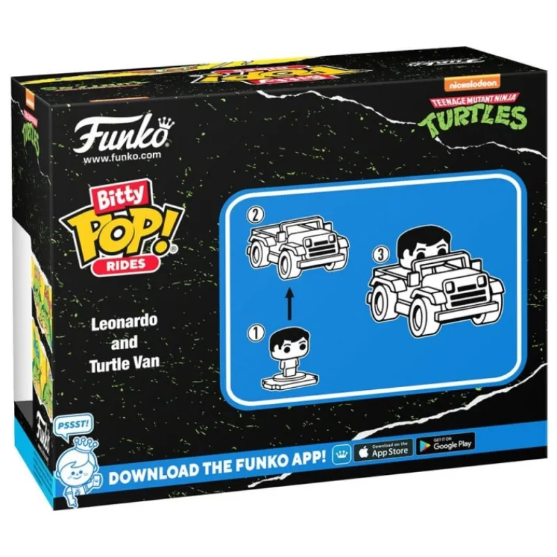 Outlet Tortugas Ninja POP! Rides Figura Leonardo con Van 2,5 cm Las Tortugas Ninja