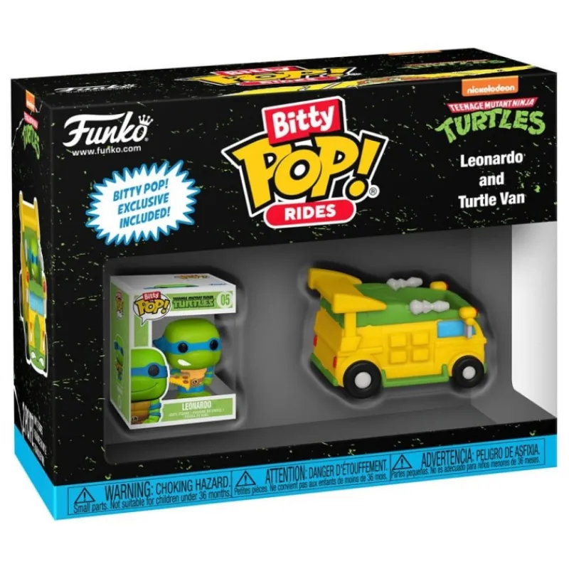 Outlet Tortugas Ninja POP! Rides Figura Leonardo con Van 2,5 cm Las Tortugas Ninja
