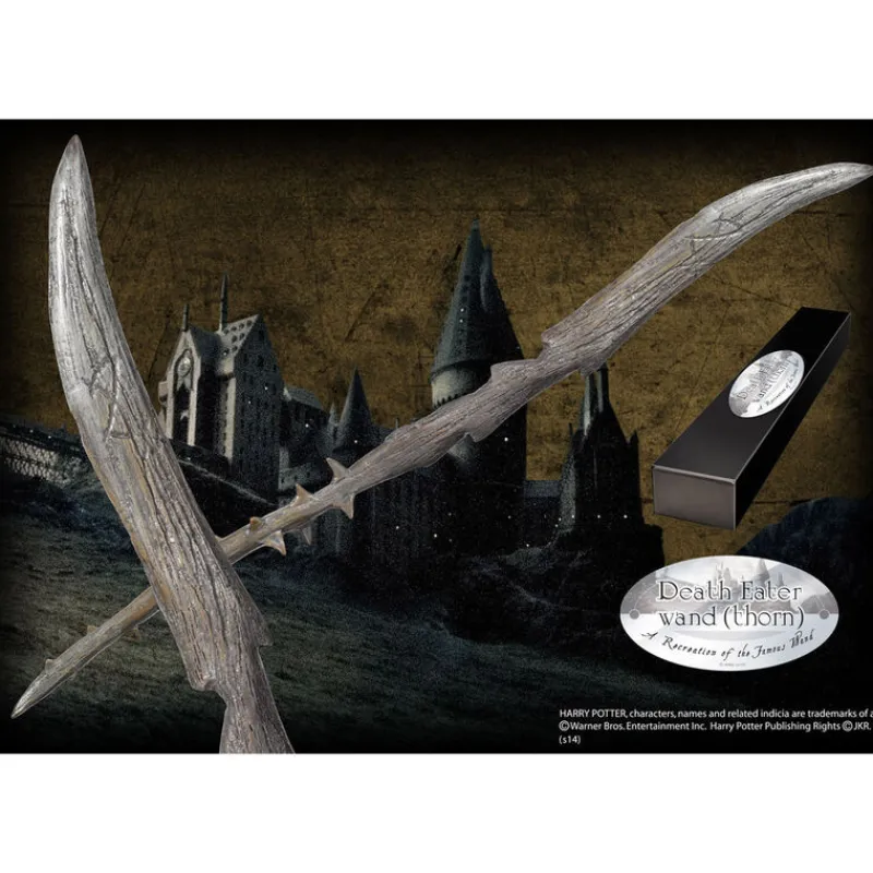 The Noble Collection Varitas Harry Potter|Slytherin^Varita de colección Mortífagos Ed. Carácter