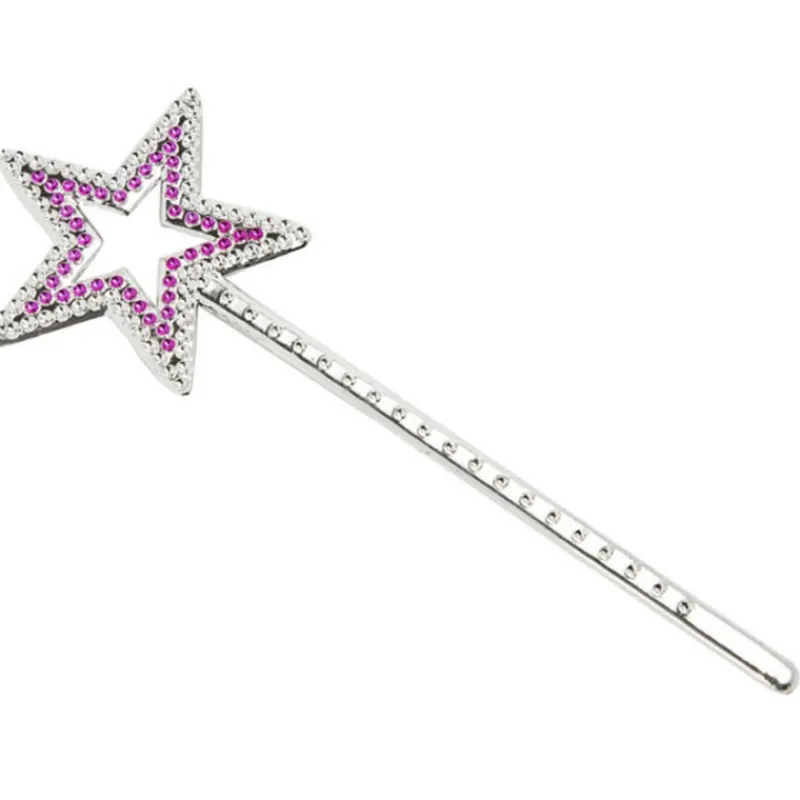 Disfrazzes Varitas Mágicas Para Disfraces^Varita pequeña con Estrella Rosa de 23 cm