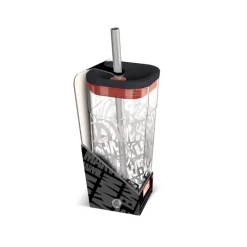 Stor Marvel Hogar^Vaso Acrílico Cube Con Pajita Acero Inox. Marvel
