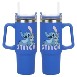 Paladone Products Películas Y Personajes De Disney ·Lilo Y Stitch|Disney Hogar^Vaso de Viaje Térmico con Pajita 900ml Stitch