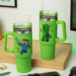 Best Vaso de Viaje Térmico con Pajita 900ml Minecraft Minecraft