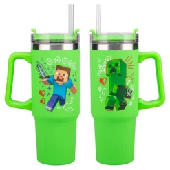 Best Vaso de Viaje Térmico con Pajita 900ml Minecraft Minecraft
