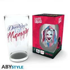 Abystyle Regalos De Villanos Dc|Más Regalos De Dc^Vaso XXL 400ml Harley Quinn Face - Caja de 2