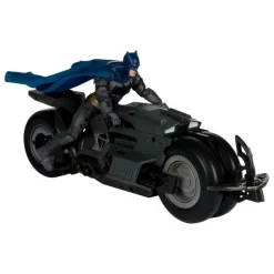 McFarlane Toys Regalos De Superhéroes Dc|Figuras Dc^Vehículo Batcycle con Batman de DC Multiverse -
