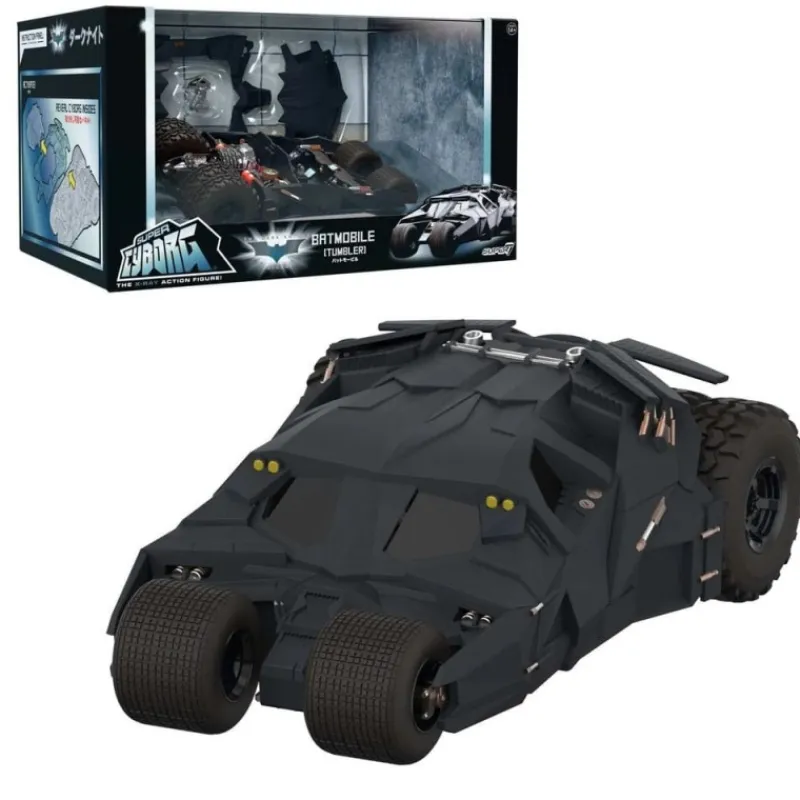 New Vehículo Batman 1989 Super Cyborg Batmobile Tumbler 33 cm Complementos Dc|Regalos De Superhéroes Dc