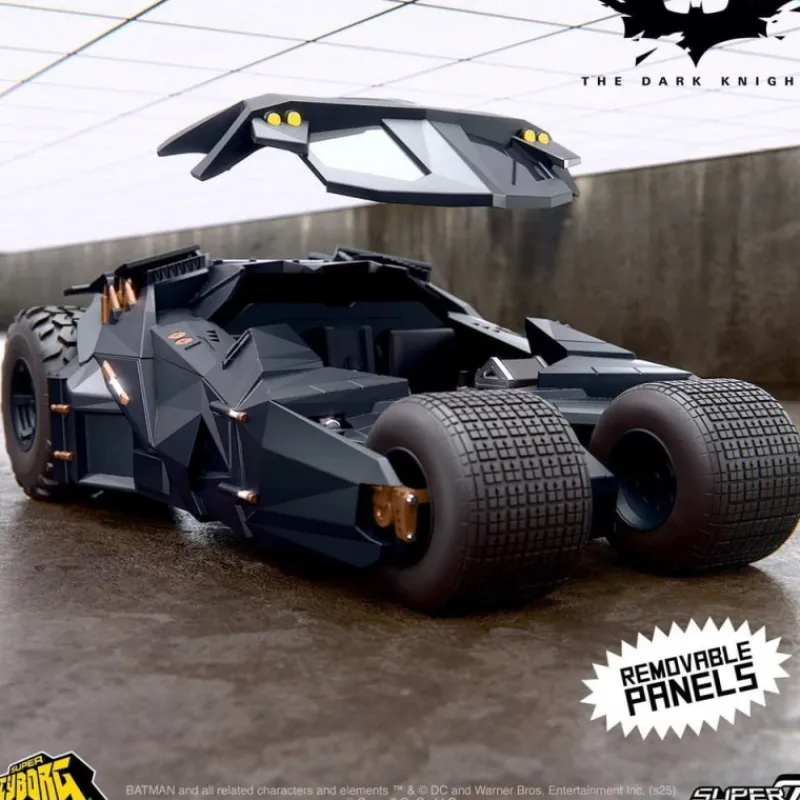 New Vehículo Batman 1989 Super Cyborg Batmobile Tumbler 33 cm Complementos Dc|Regalos De Superhéroes Dc
