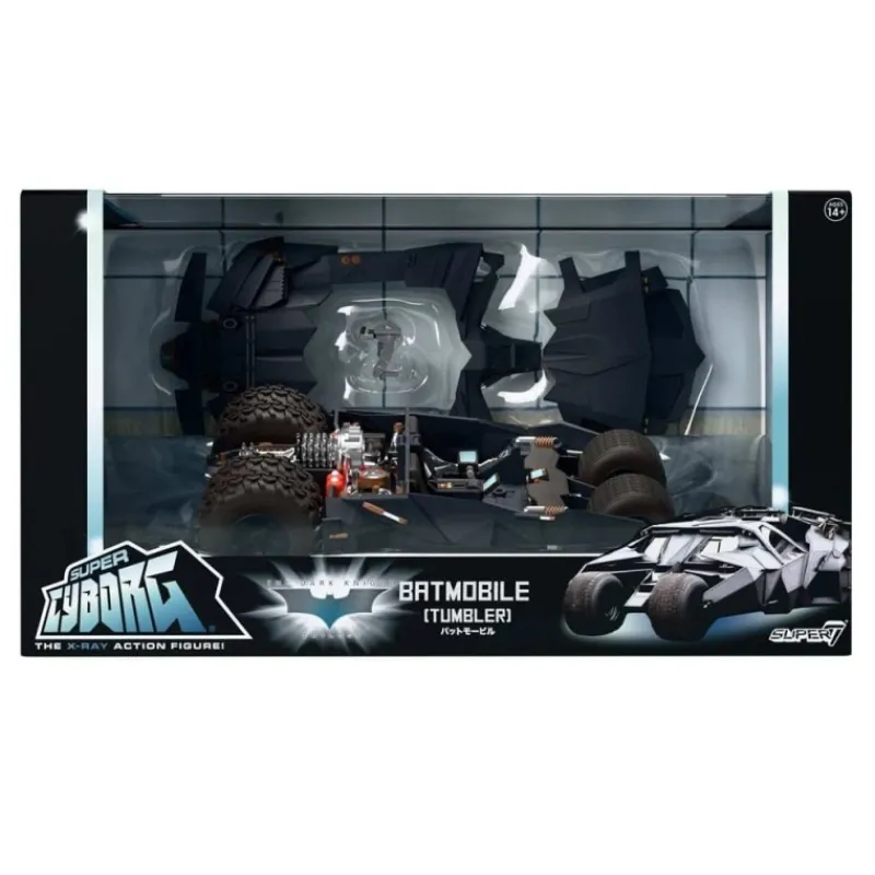 New Vehículo Batman 1989 Super Cyborg Batmobile Tumbler 33 cm Complementos Dc|Regalos De Superhéroes Dc