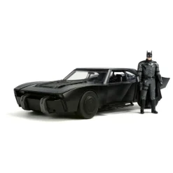 Jada Toys Regalos De Superhéroes Dc|Figuras Dc^Vehículo Batmobile 1/18 Batman con Figura 7 cm