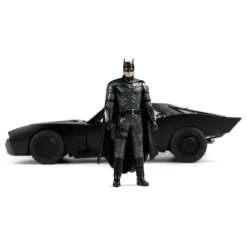 Jada Toys Regalos De Superhéroes Dc|Figuras Dc^Vehículo Batmobile 1/18 Batman con Figura 7 cm