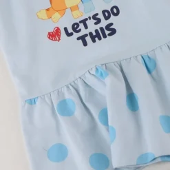 Niños Cerdá Kids Disney Para Niñas|Ropa Y Téxtil: Cosas Que Ponerse Para Niños ^Vestido Bluey French Terry para Niñas 3-6 Años 100% Algodón