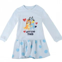 Niños Cerdá Kids Disney Para Niñas|Ropa Y Téxtil: Cosas Que Ponerse Para Niños ^Vestido Bluey French Terry para Niñas 3-6 Años 100% Algodón