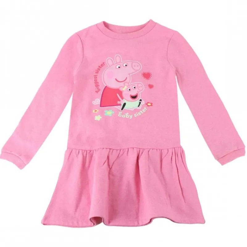 Niños Cerdá Kids Disney Para Niñas|Ropa Y Téxtil: Cosas Que Ponerse Para Niños ^Vestido French Terry Peppa Pig para Niñas 3-6 Años