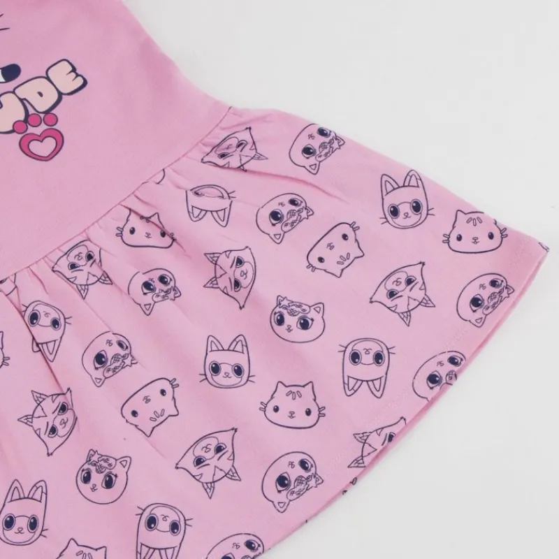 Niños Cerdá Kids Disney Para Niñas|Ropa Y Téxtil: Cosas Que Ponerse Para Niños ^Vestido Gabby's Dollhouse de French Terry para Niñas 3-6 Años