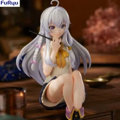 Clearance Wandering Witch: The Journey of Elaina Estatua PVC Noodle Stopper Elaina 13 cm Figuras