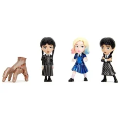 Jada Toys Miércoles Addams^Wednesday Pack de 4 Figuras Nano Metalfigs Diecast Wave 1