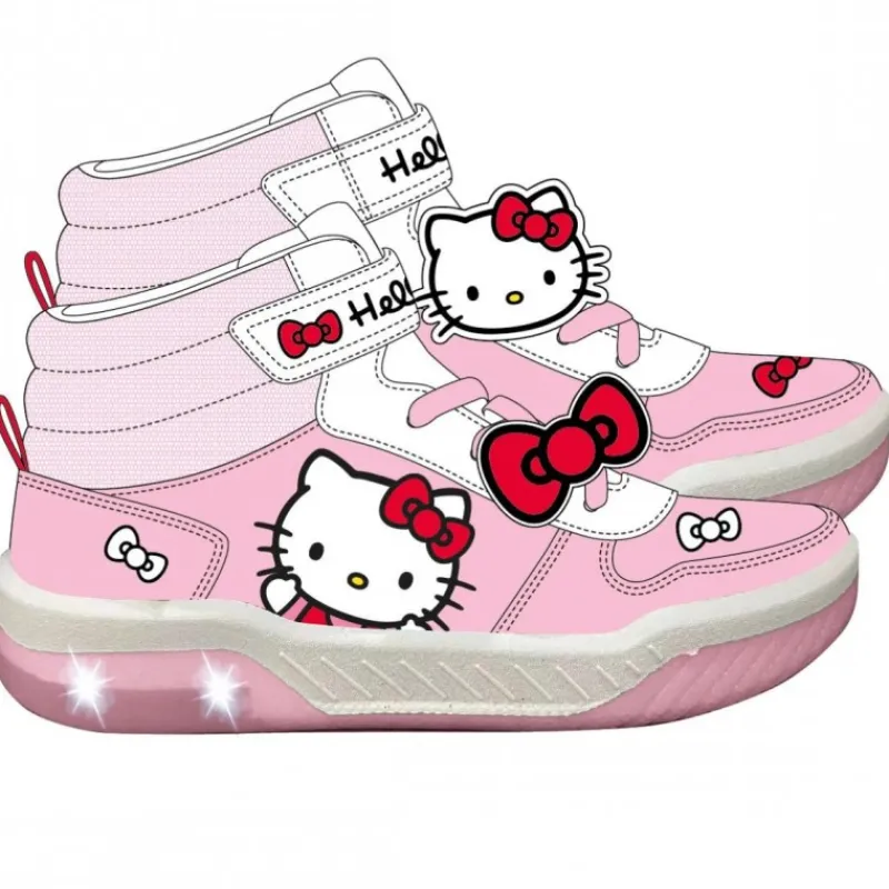 Online Zapatillas con Luces Hello Kitty para Niñas, Suela PVC Disney Para Niñas|Calzado Kids
