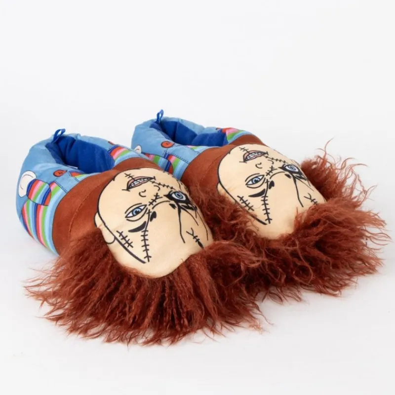 Zapatillas de Casa Chucky 3D para Adultos Chucky Muñeco Diabólico|Coleccionismo De Miedo Y Terror