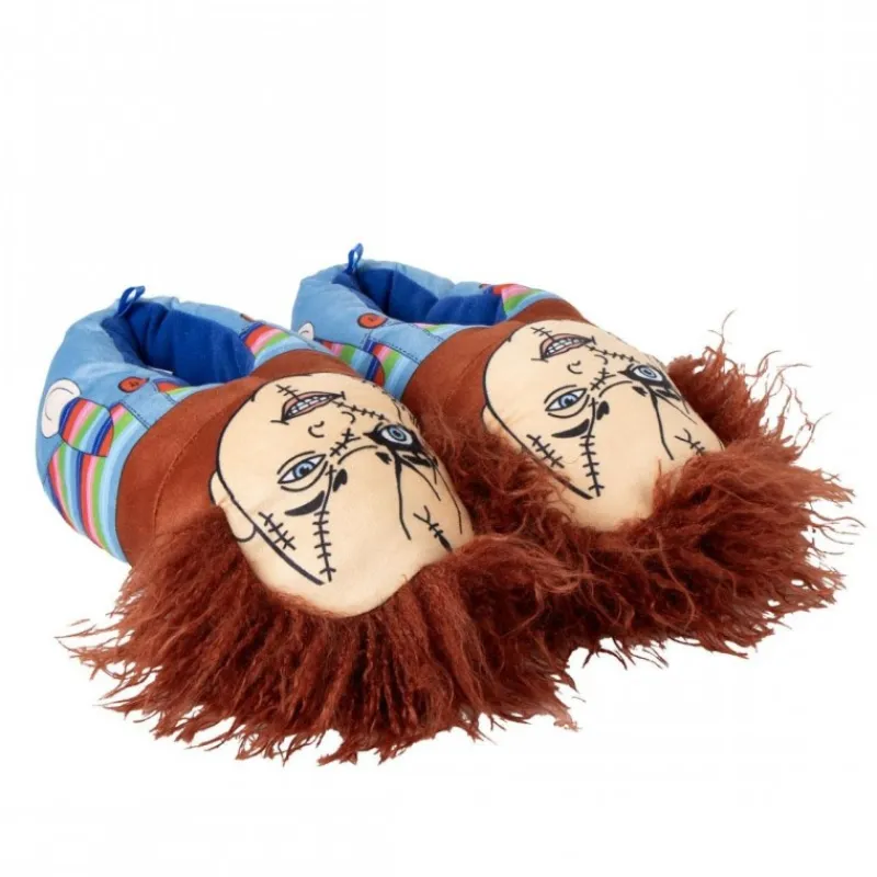 Zapatillas de Casa Chucky 3D para Adultos Chucky Muñeco Diabólico|Coleccionismo De Miedo Y Terror