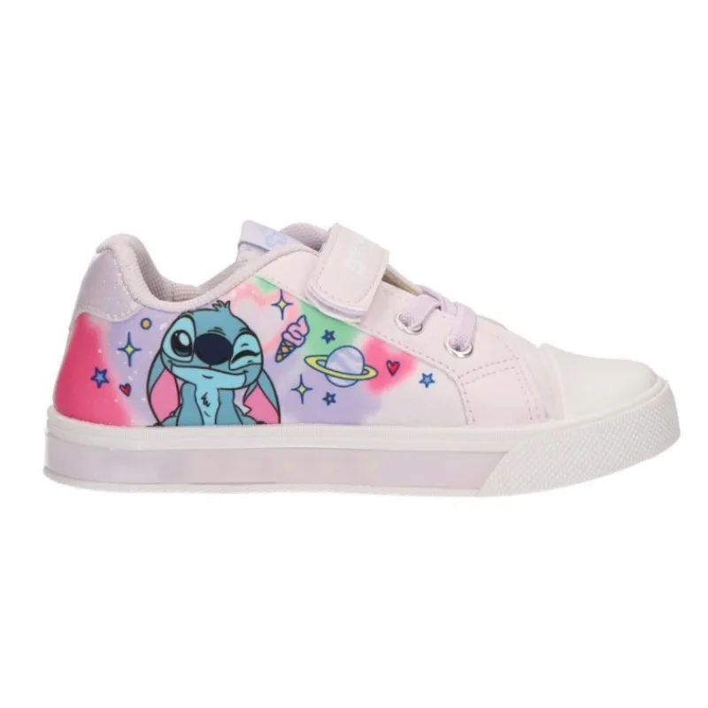 Clearance Zapatillas de Loneta con Luces de Stitch Disney Para Niñas|Calzado Kids
