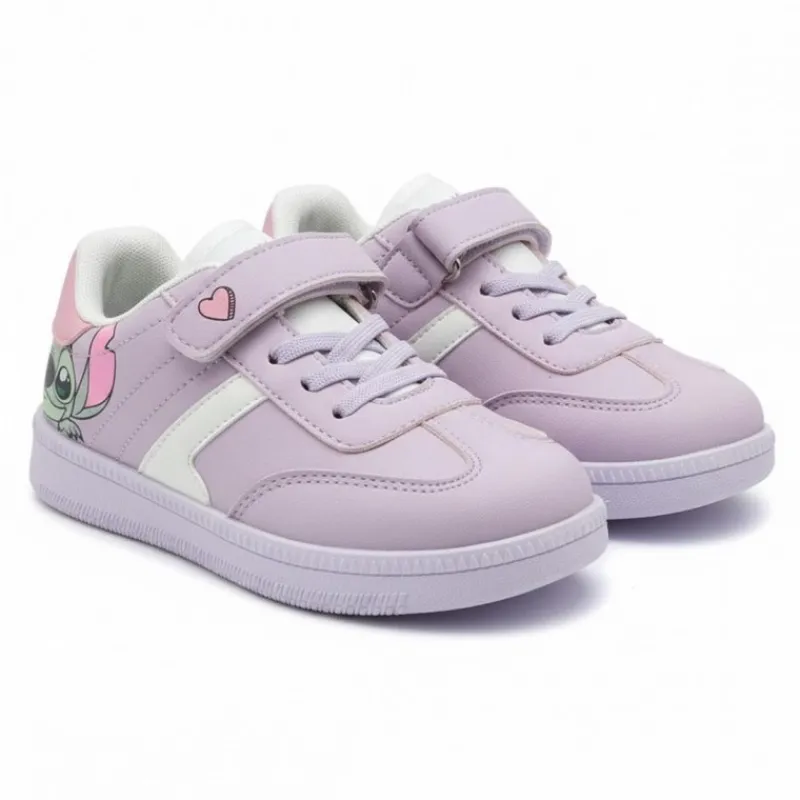 Discount Zapatillas Deportivas Niña Stitch Lila con Suela PVC Disney Para Niñas|Calzado Kids