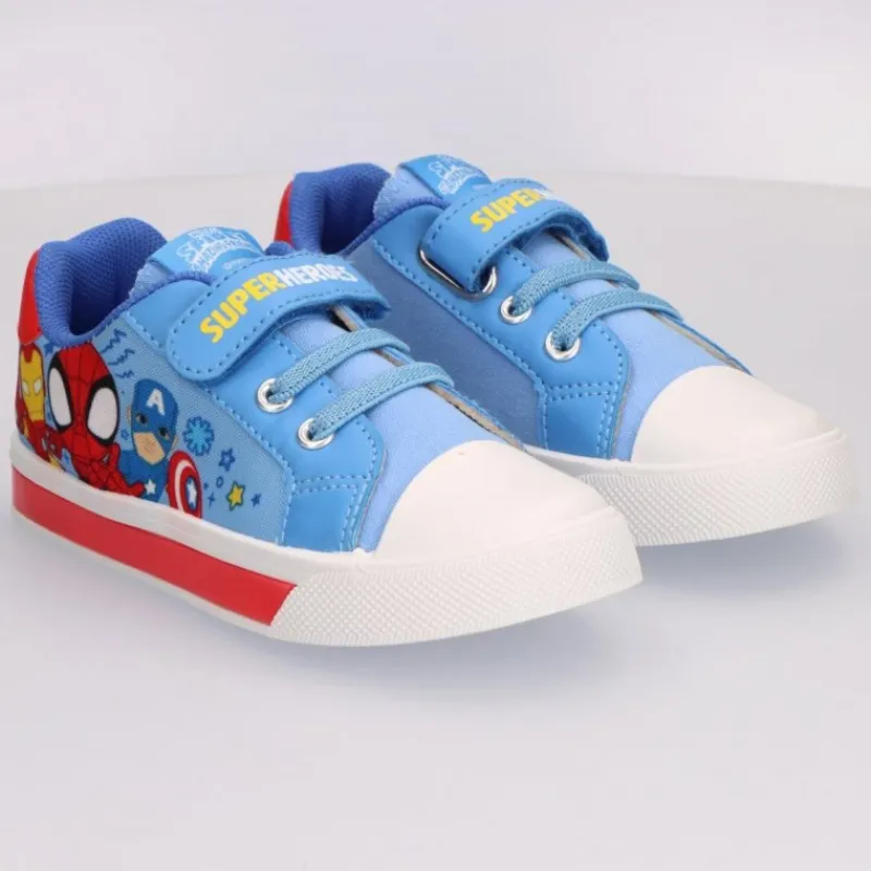 Best Zapatillas Loneta Spidey con Luces y Suela de PVC Niños Marvel Y Dc Para Niños|Calzado Kids