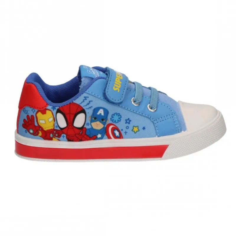Best Zapatillas Loneta Spidey con Luces y Suela de PVC Niños Marvel Y Dc Para Niños|Calzado Kids