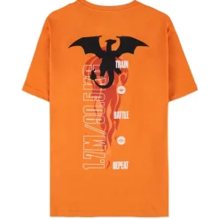 DIFUZED Moda Pokemon|Regalos Y Coleccionismo Para Gamers - Cosas De Videojuegos Míticos^Camiseta Charizard Pokemon Orange